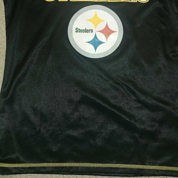 Ladies NFL Pittsburgh Steelers Sparkly Jersey Top M - Picture 2 of 6